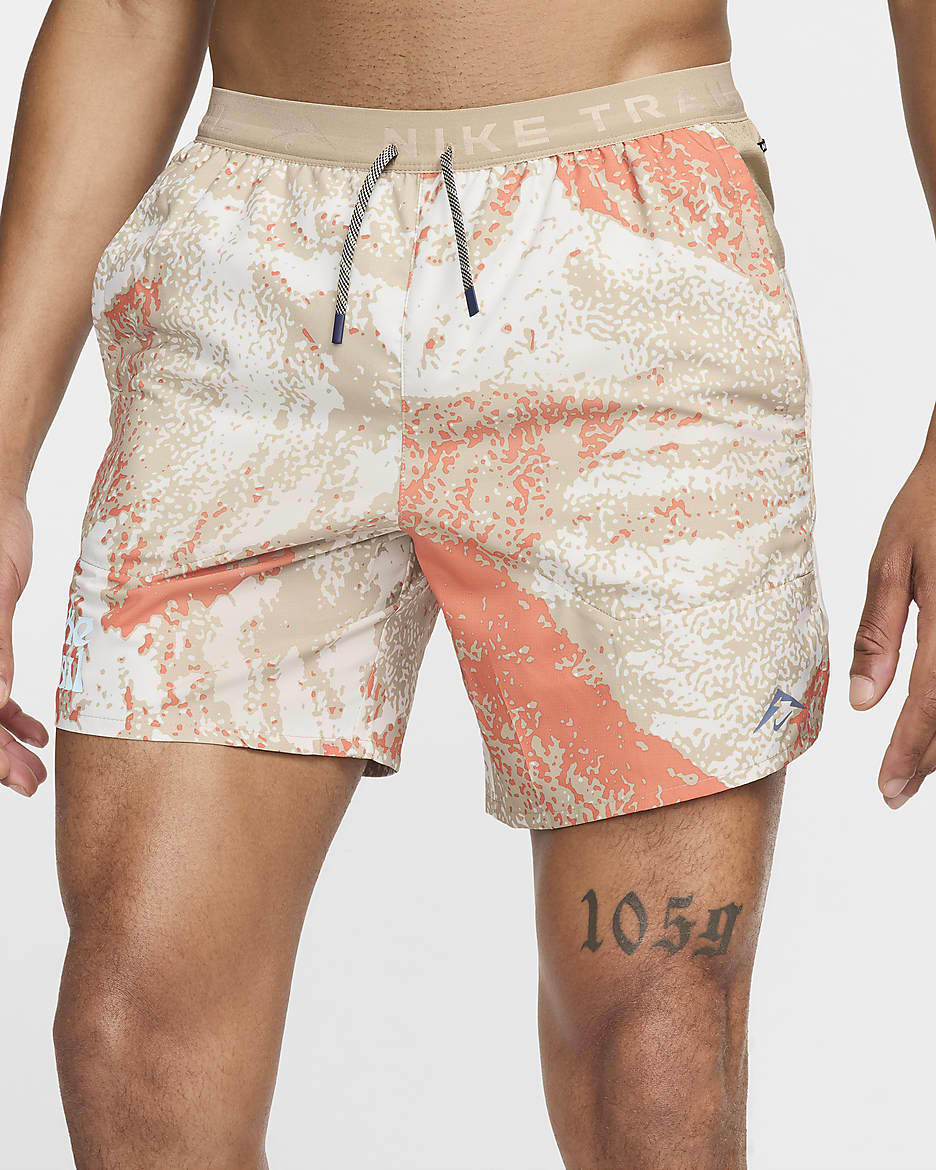 Patterned running shorts on sale